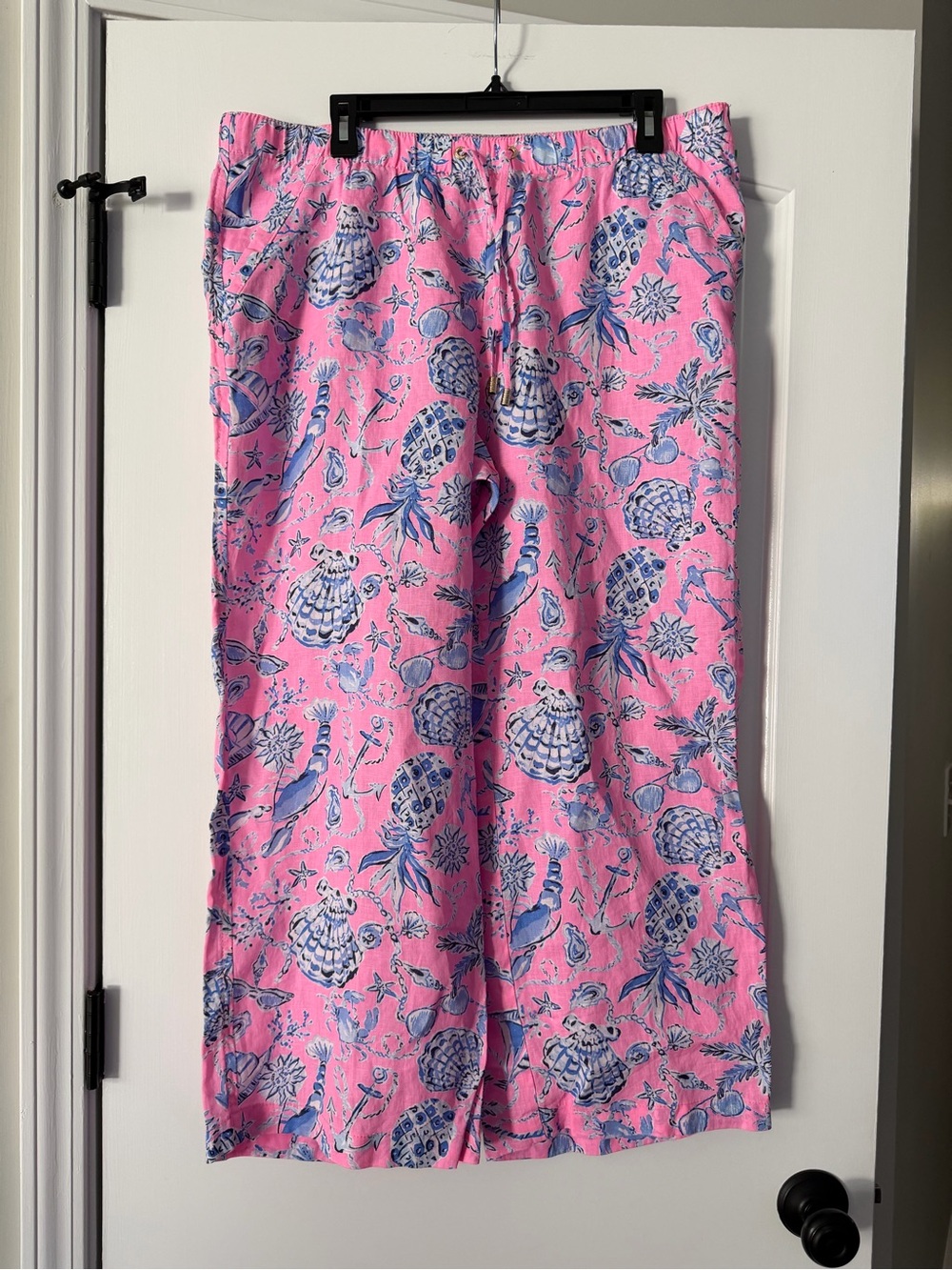 NWT Lilly Pulitzer Brawley Linen Crop Pant size XL - original retail $128